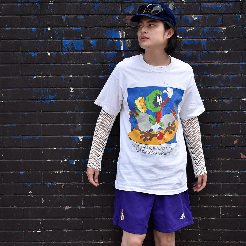 90's Looney Tunes “Marvin the Martian” 海外アニメ キャラ Tシャツ USA製 240526H