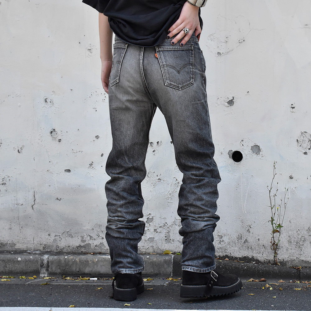 90's Levi's 505 ヒゲ! ブラック デニムパンツ USA製 240812H