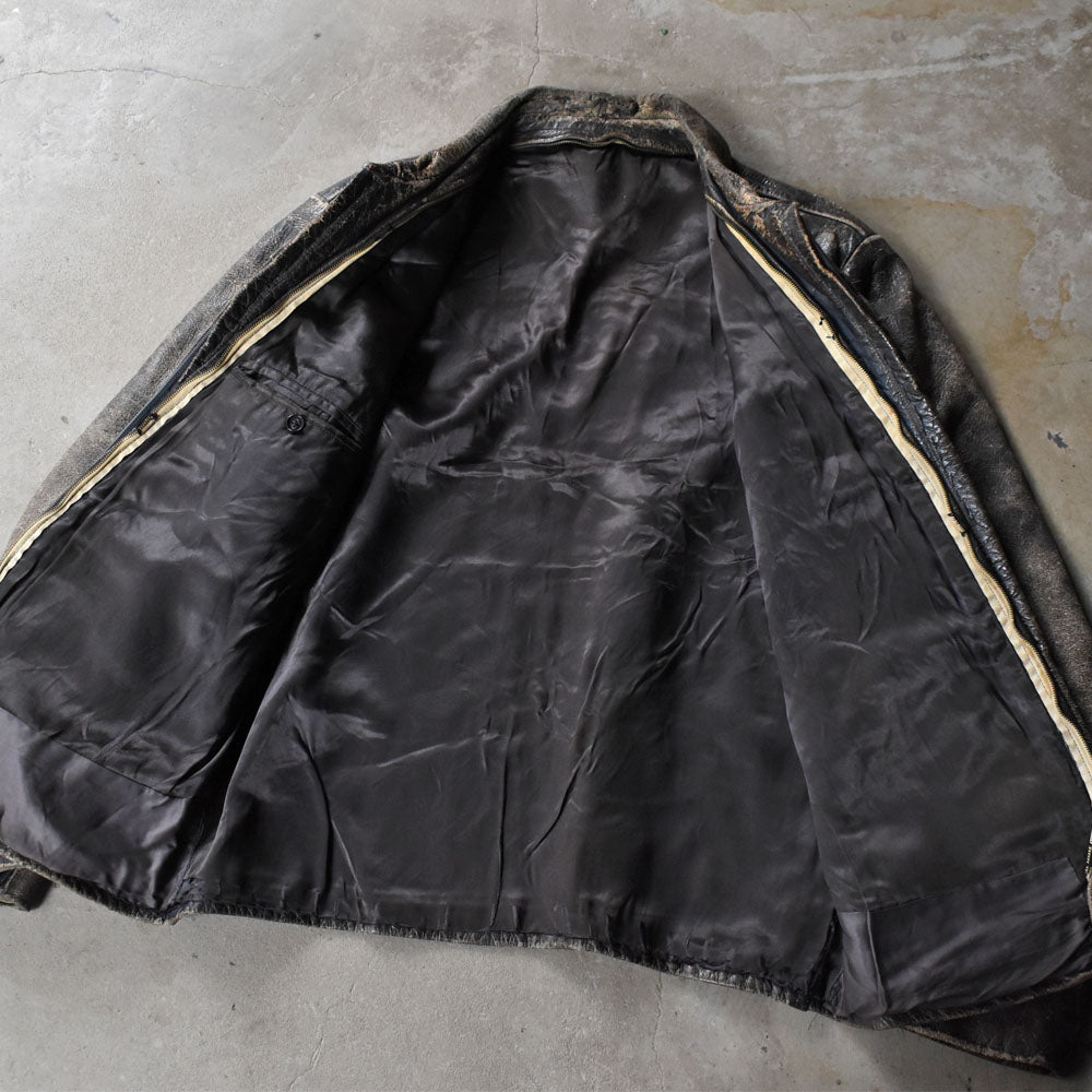 90’s グランジフェード レザージャケット 251028H