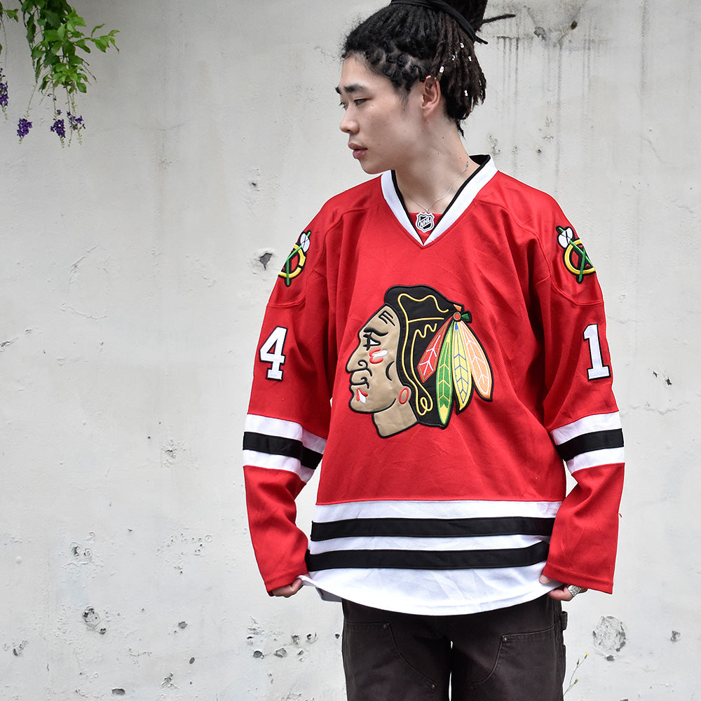 Reebok NHL “Chicago Blackhawks” ホッケーシャツ カナダ製 240805H