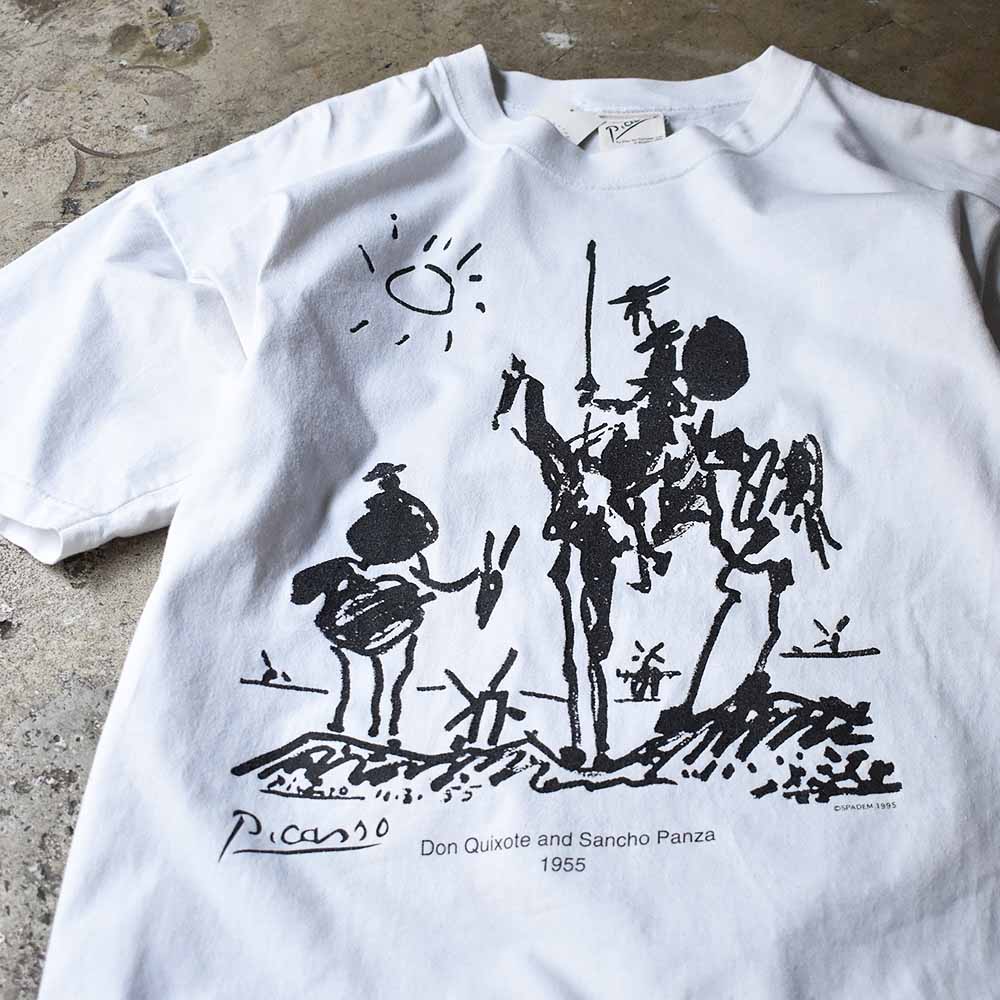 90's Pablo Picasso “Don Quixote” art Tシャツ USA製 240606H