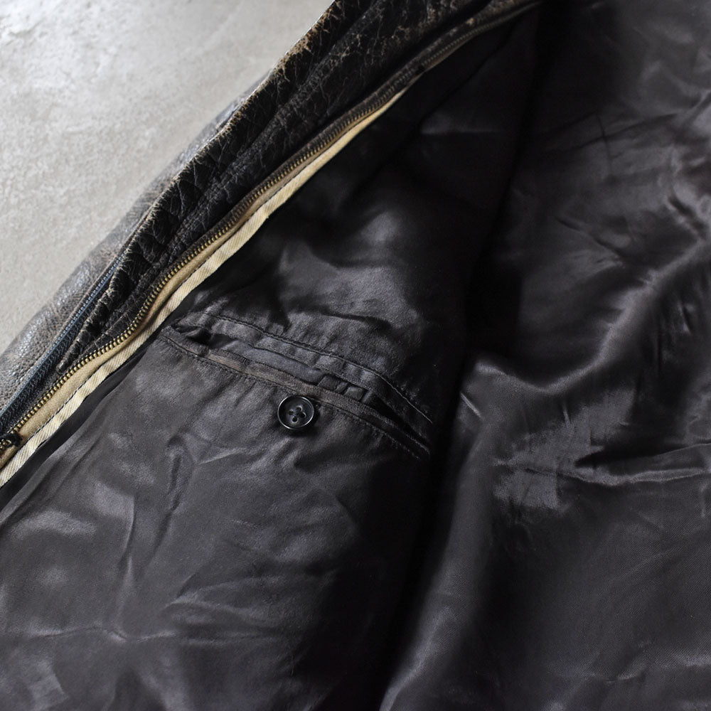 90’s グランジフェード レザージャケット 251028H