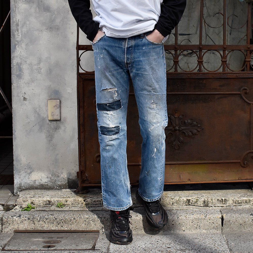 Y2K ボロ! Levi's 501 デニムパンツ Euro製 240131H