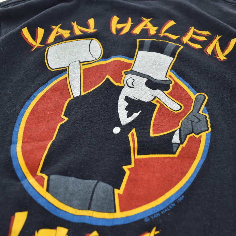 80's Van Halen "1984 Tour of the World" ハードロック Tシャツ 260626H