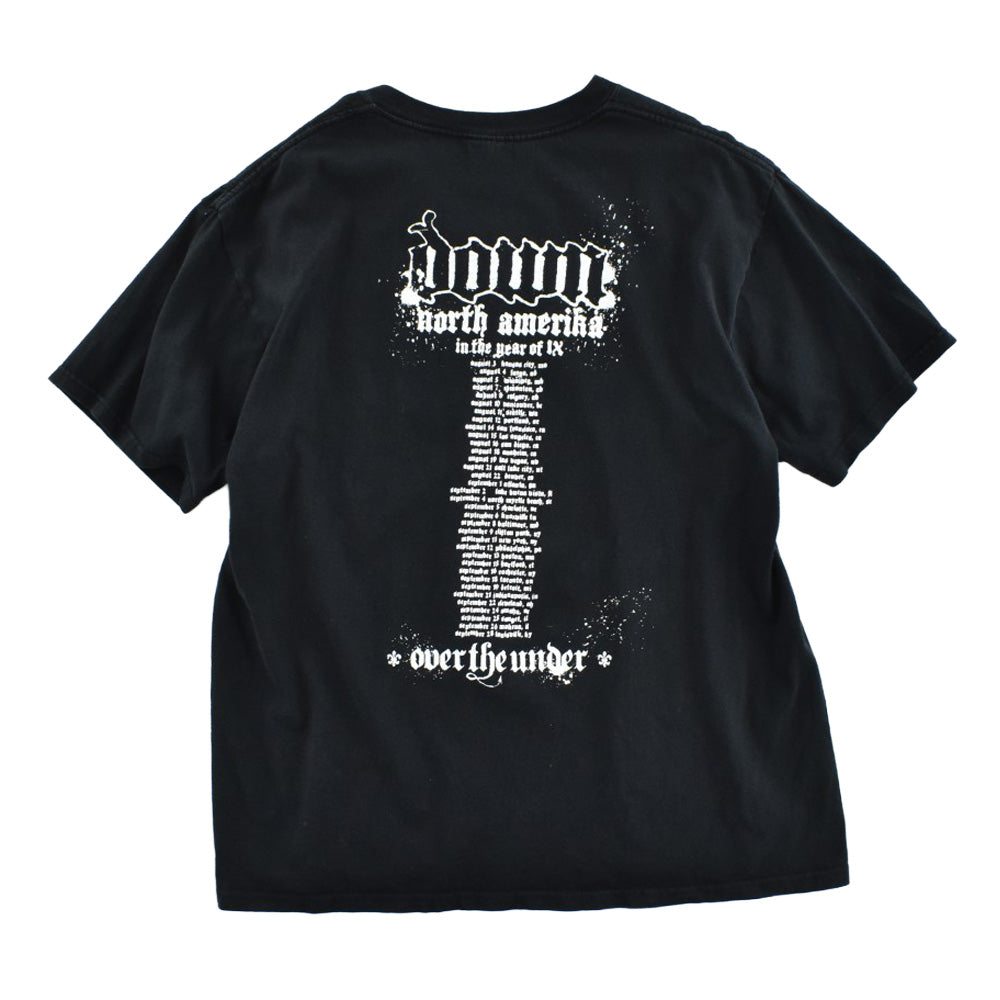 Y2K DOWN "OVER THE UNDER" ヘヴィメタル ロックTシャツ 260731H