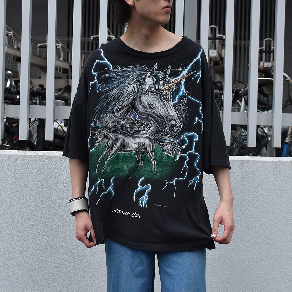 90's AMERICAN THUNDER/アメリカンサンダー "ユニコーン" Tee 230531H