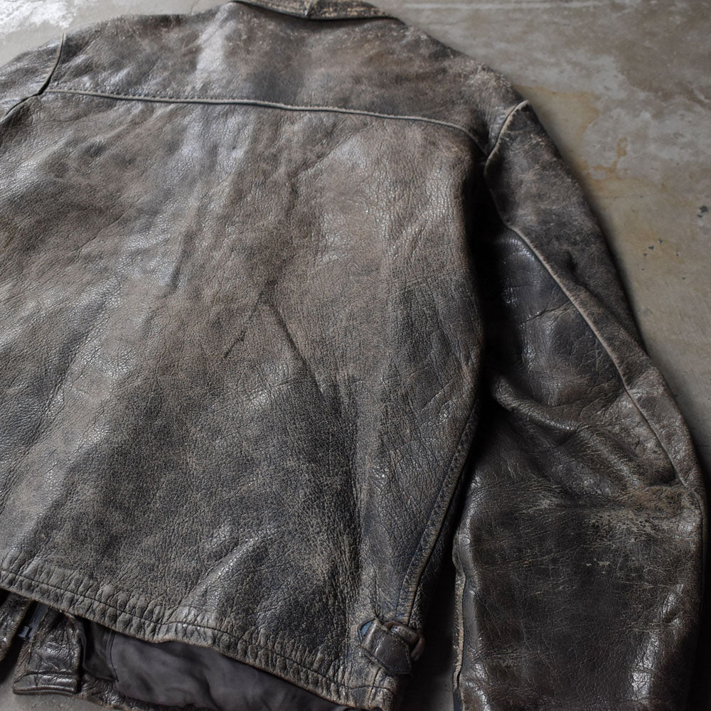 90’s グランジフェード レザージャケット 251028H