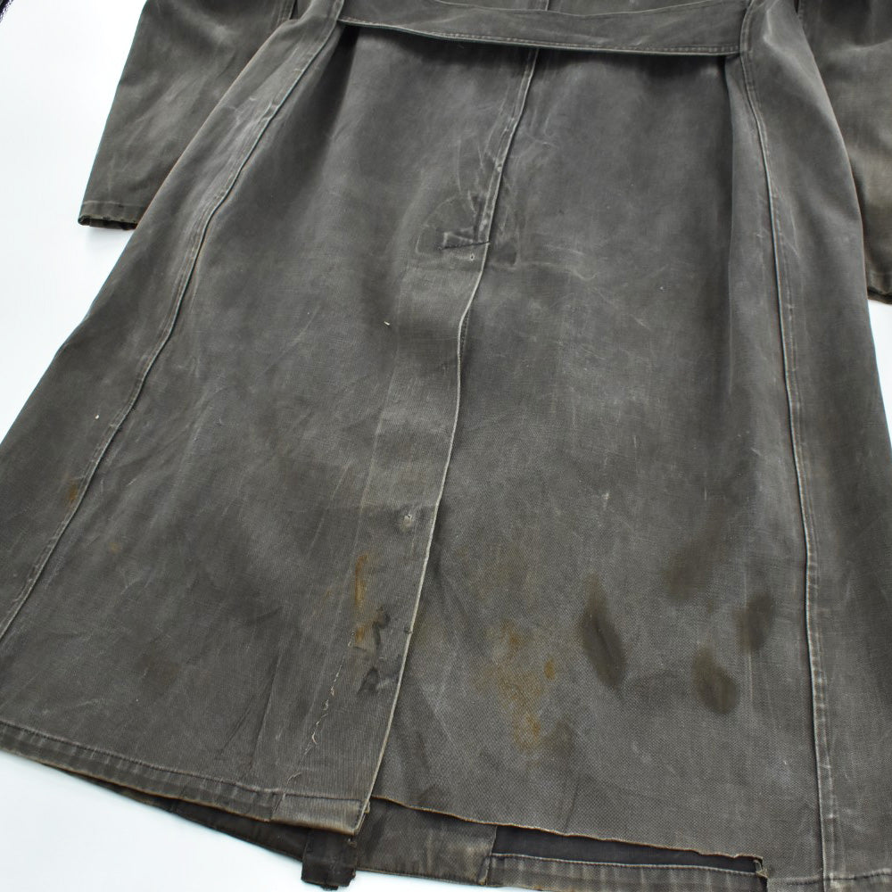 40's WWⅡ U.S.NAVY ステンシル入り デッキレインコート 黒 260306H