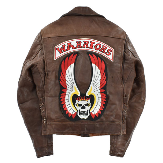 80’s "The Warriors" スカルウィング ダブルライダース レザージャケット 261027H