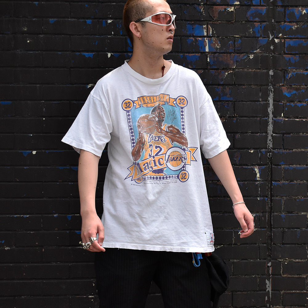 80's NBA Los Angeles Lakers “Magic Johnson“ Tシャツ USA製 250707H
