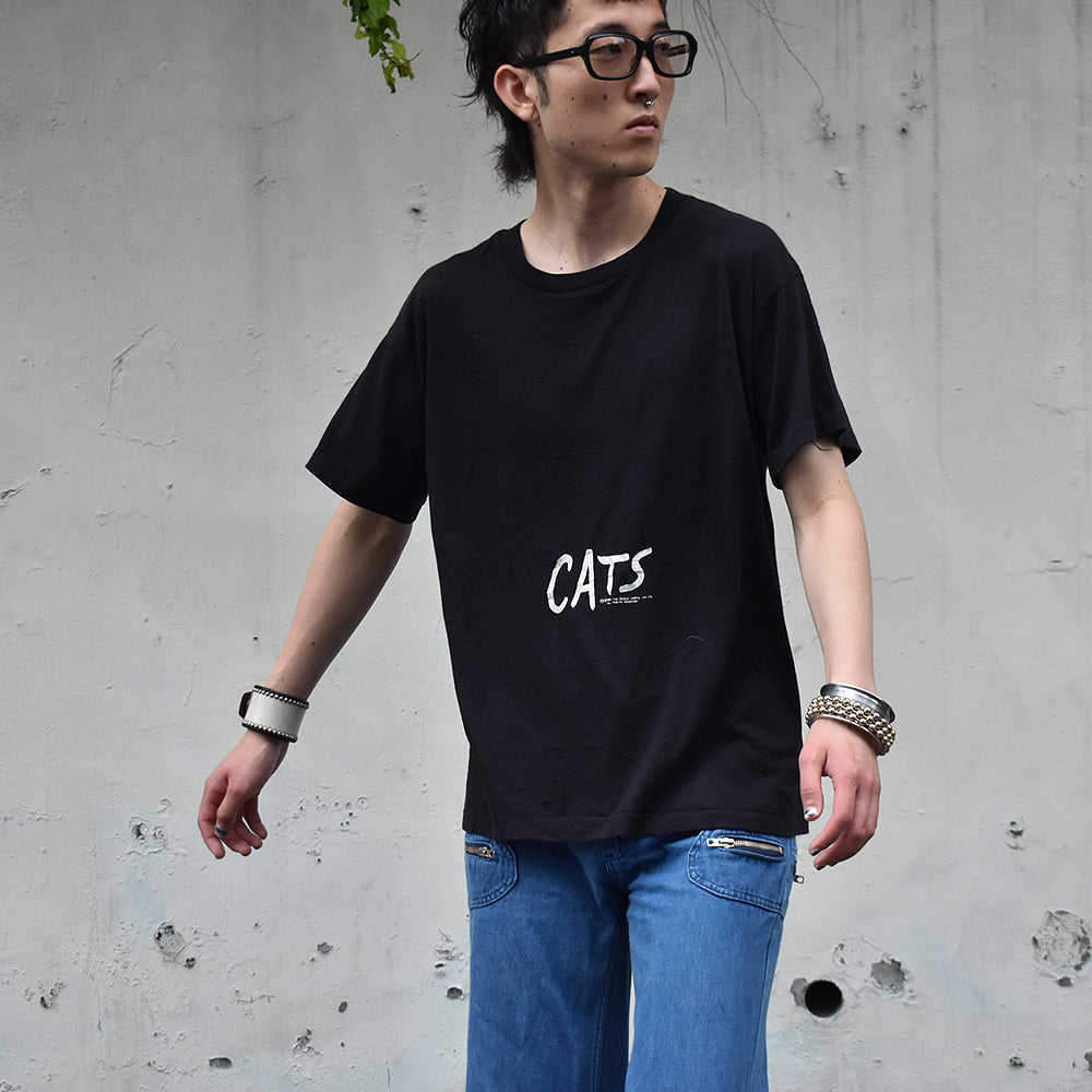 80's Cats/キャッツ musical Tee USA製 230529H