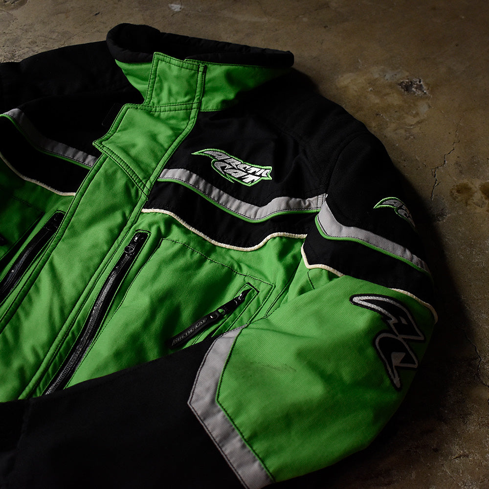 Y2K ARCTICWEAR ネオングリーン レーシングジャケット 3M Scotchlite 231024H