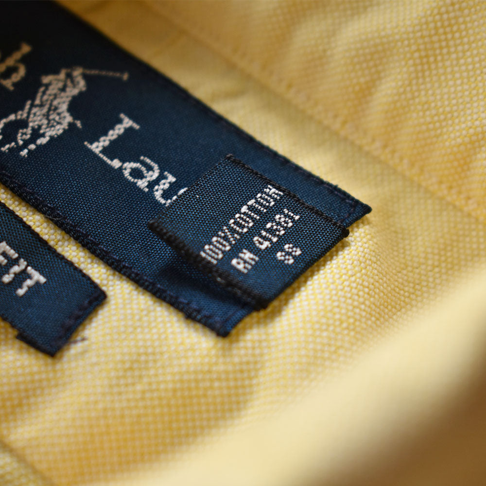 Ralph Lauren/ラルフ ローレン “CLASSIC FIT” イエロー ボタンダウンシャツ 230601