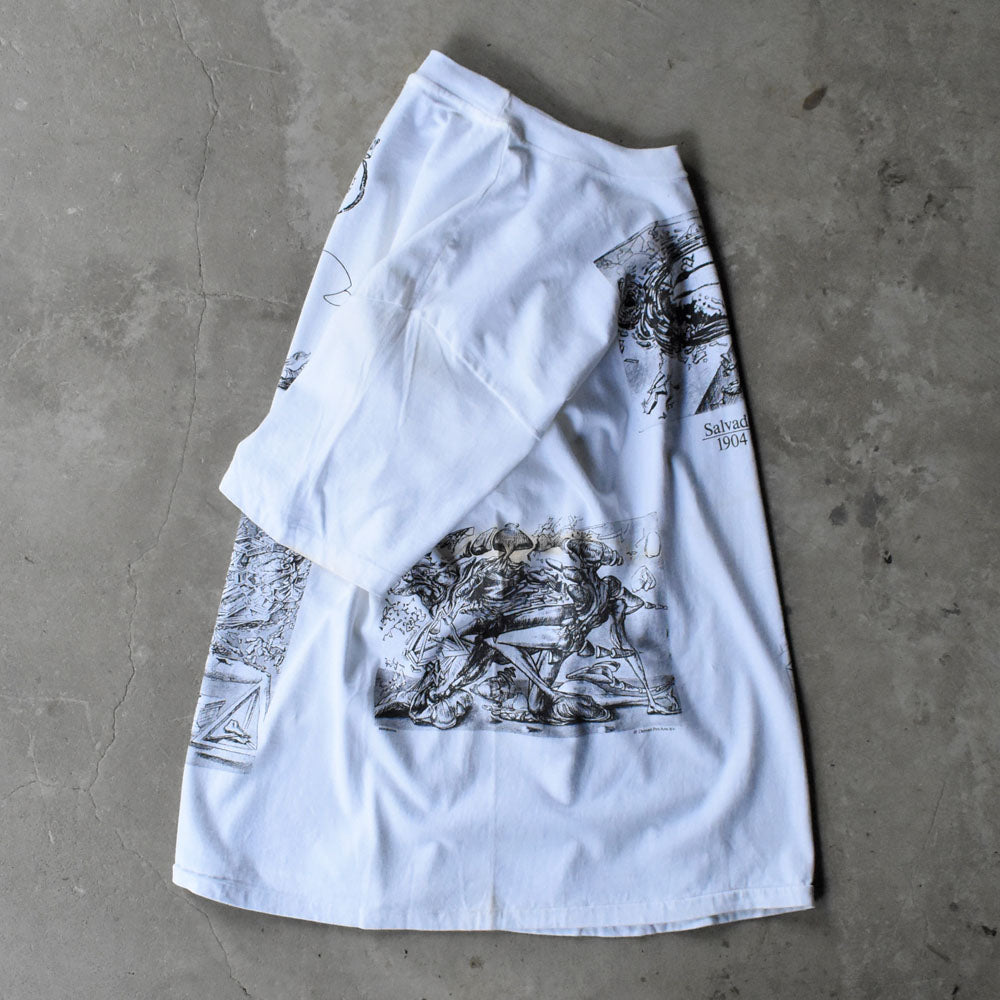 90’s デッドストック! Salvador Dalí マルチプリント! アート Tシャツ USA製 250607 (A)