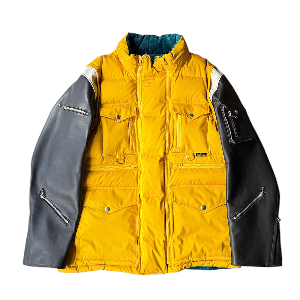 blackmeans×Hayachine Made 2Way リバーシブル レザー×ダウン マウンテンジャケット 945-79TJ400-1 250102H/250128H