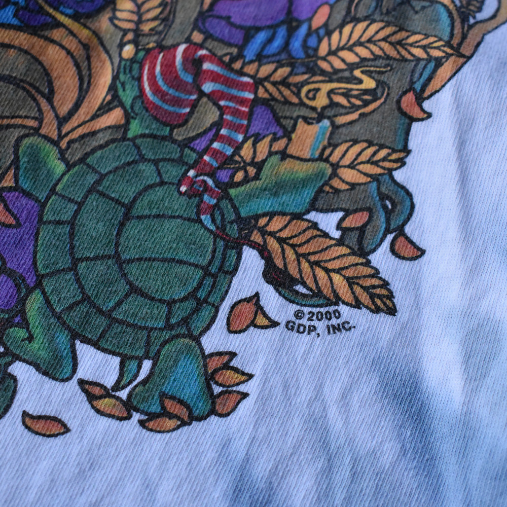 Y2K LIQUID BLUE Grateful Dead デッドベア! タイダイTシャツ 240819
