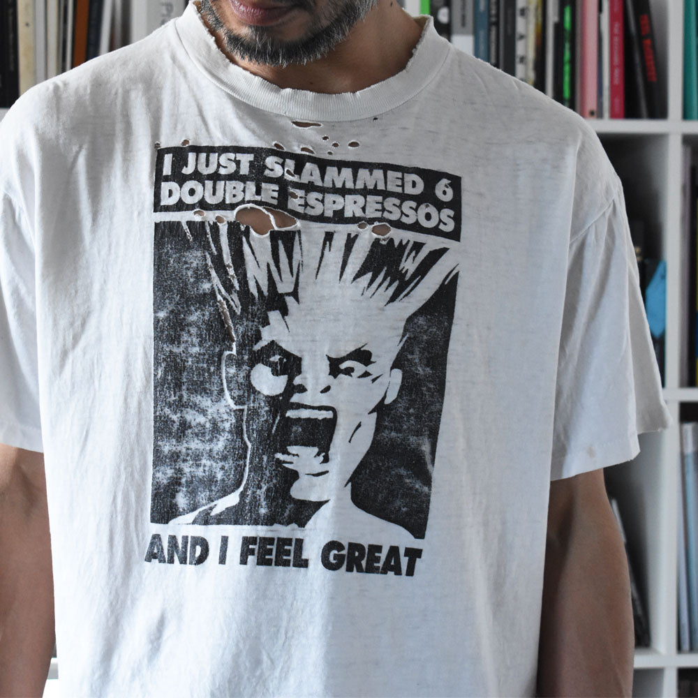90's The Screamers “I Just Slammed 6 Double Espressos And I Feel Great” Tシャツ 250901H