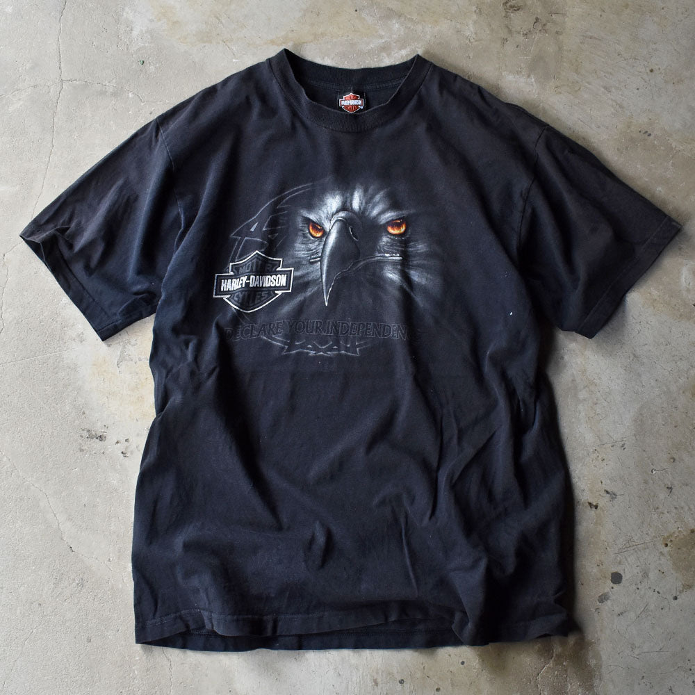 Y2K Harley-Davidson “ROMA,ITALY” 両面プリント Tシャツ USA製