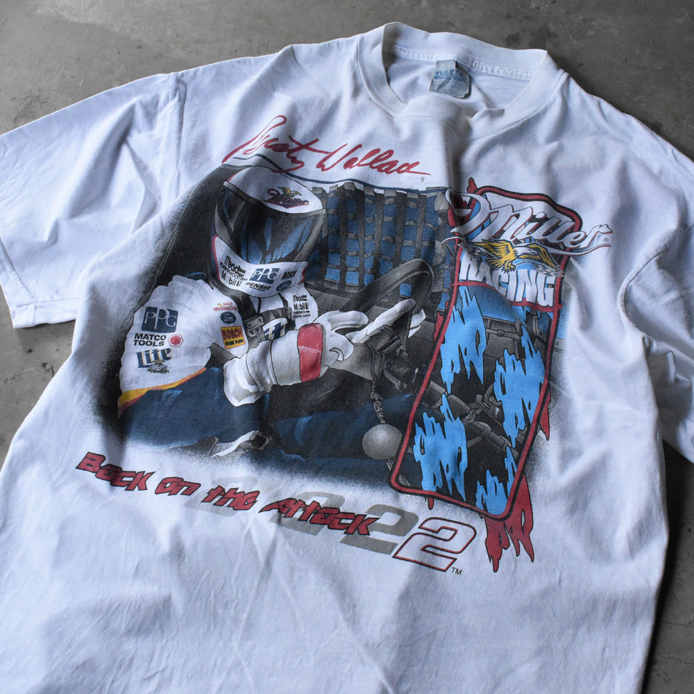 90's “Rusty Wallace #2” 両面プリント レーシング Tシャツ 240807