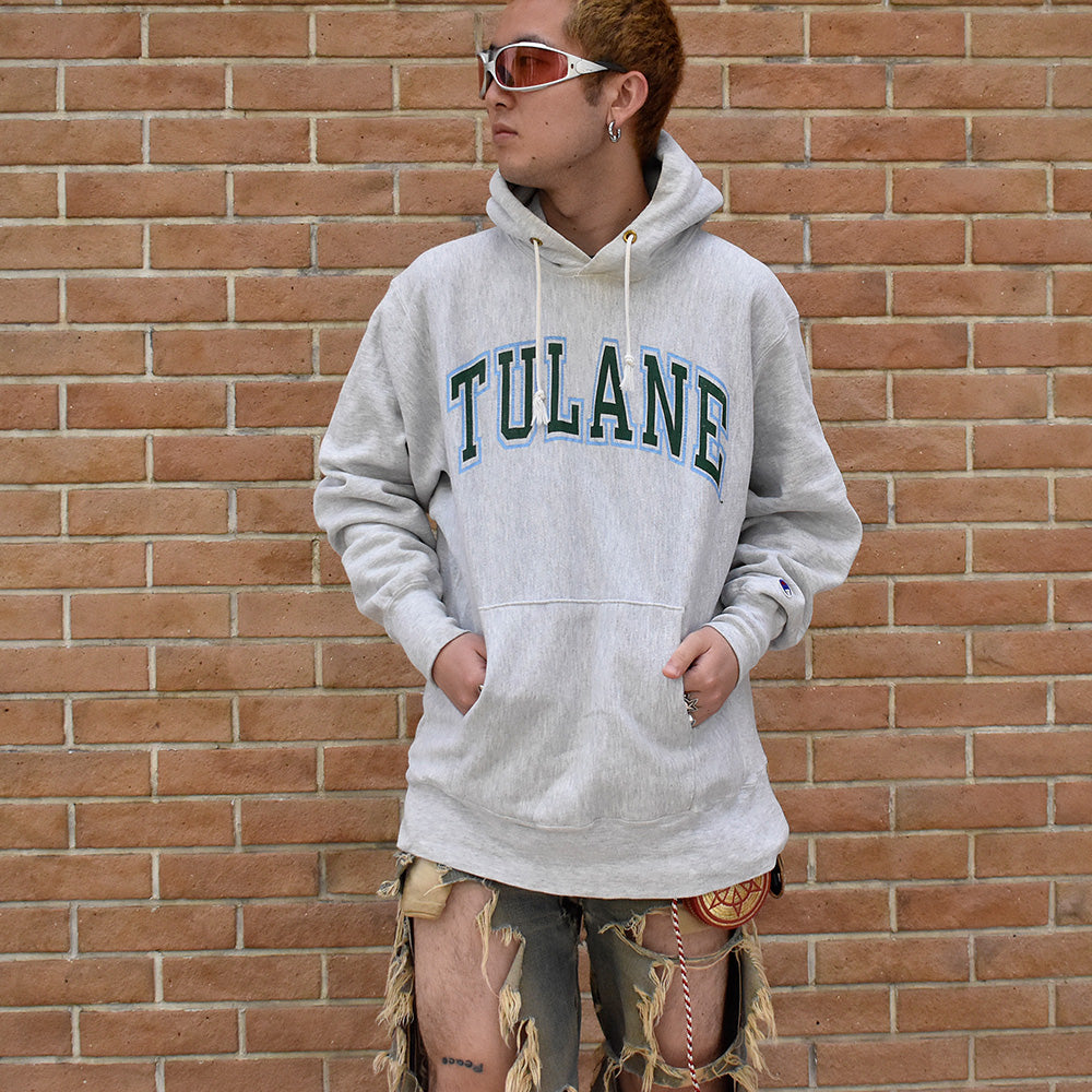 90’s Champion “TULANE” RWパーカー USA製 250510H