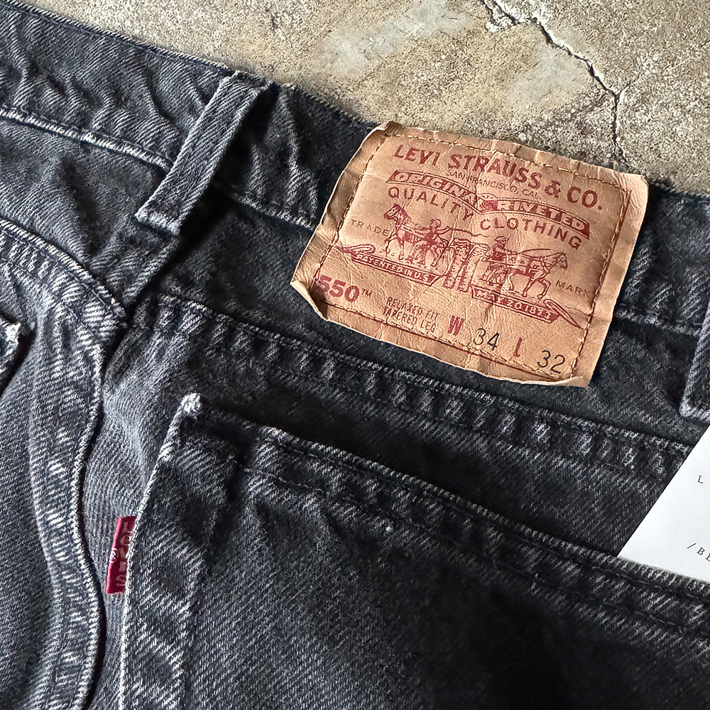 90's Levi's 550 ブラック デニムパンツ USA製 240222H