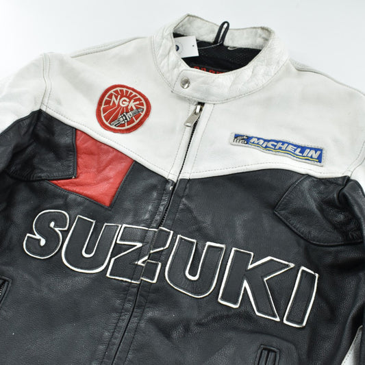 90's BRIXTON × SUZUKI レーシングレザージャケット 260227H
