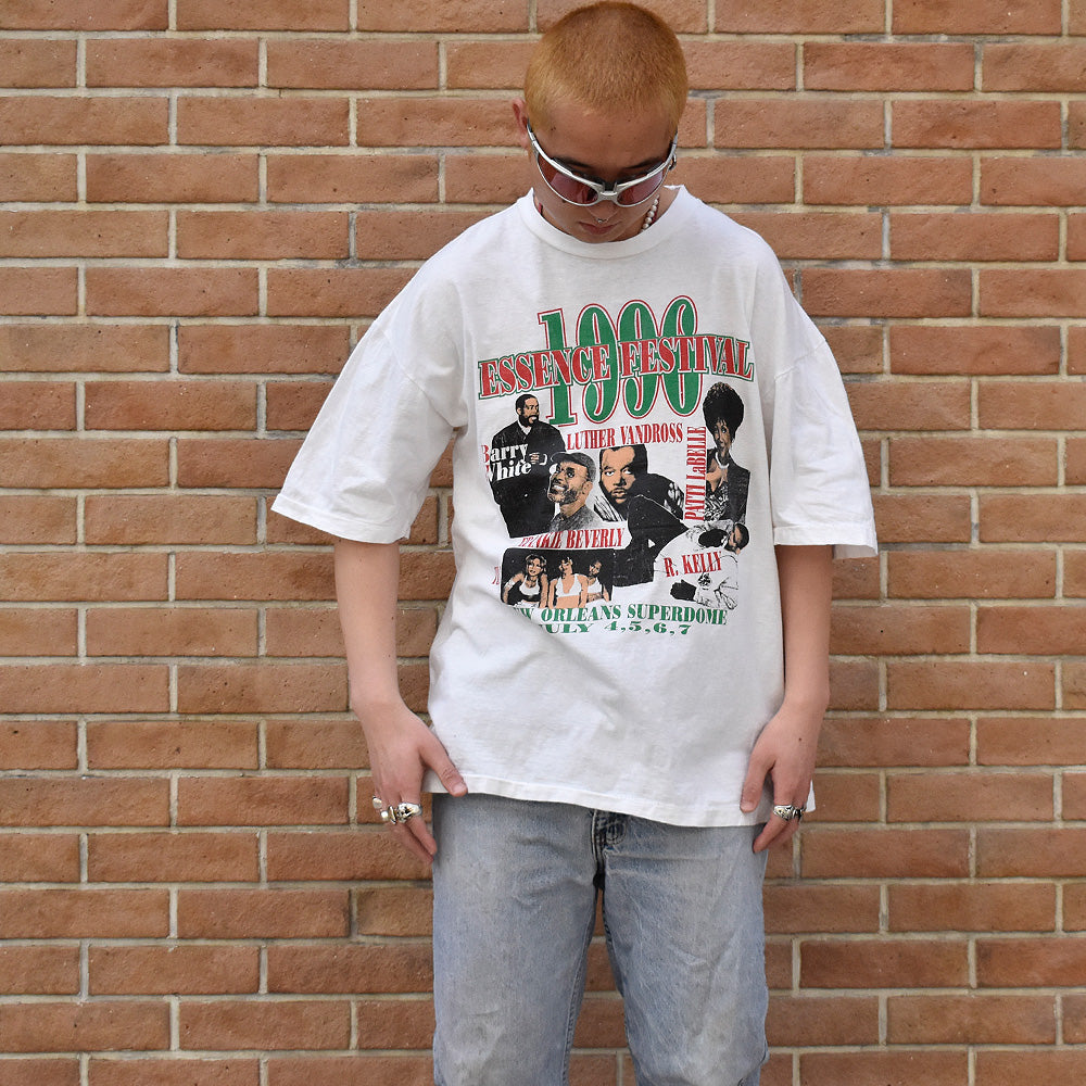 90's “Essence Music Festival 1996” TLC/R. Kelly/Stevie Wonder etc Tシャツ 250407H