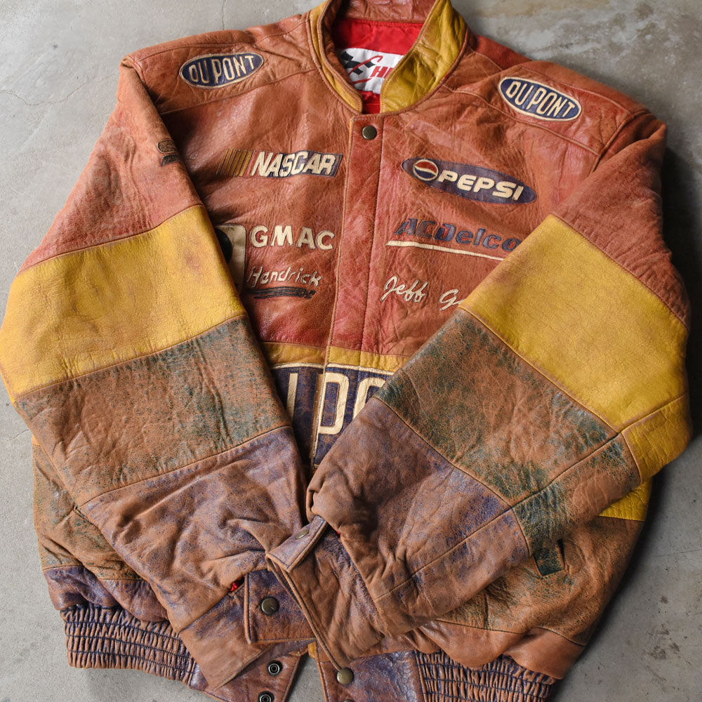 90’s Chase Authentics サンセットフェード レザー レーシングジャケット 251028H