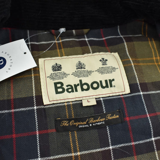 Barbour 3ワラント "NEW WESTMORLAND" オイルドベスト 黒 261027H