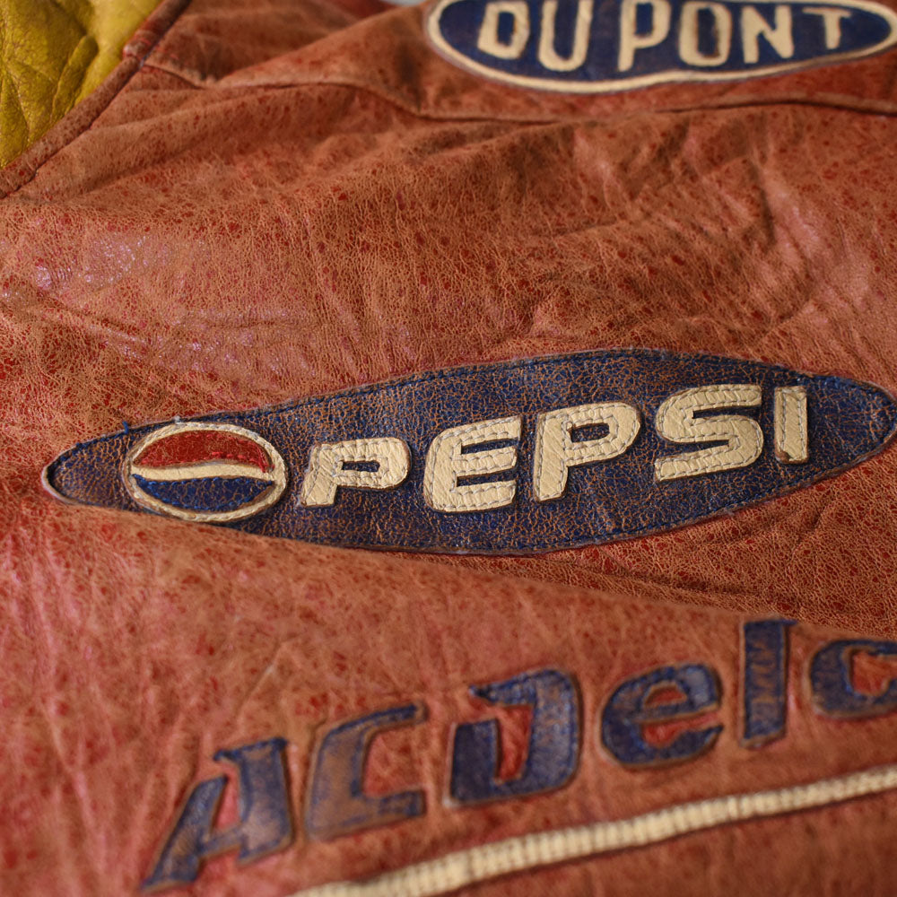 90’s Chase Authentics サンセットフェード レザー レーシングジャケット 251028H