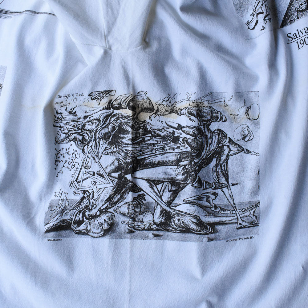 90’s デッドストック! Salvador Dalí マルチプリント! アート Tシャツ USA製 250607 (A)