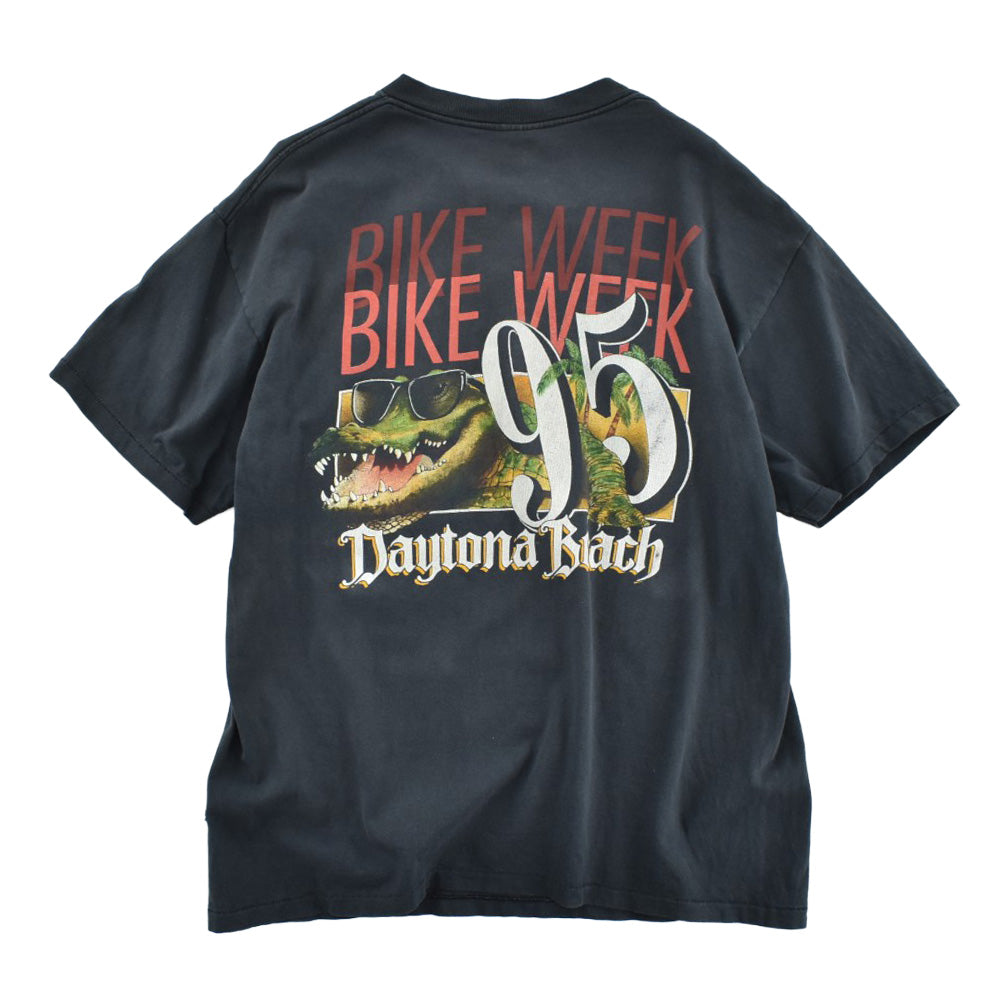 90's 3D EMBLEM "FEAR NO EVIL" ウィザード バイカーTシャツ USA製 260825H