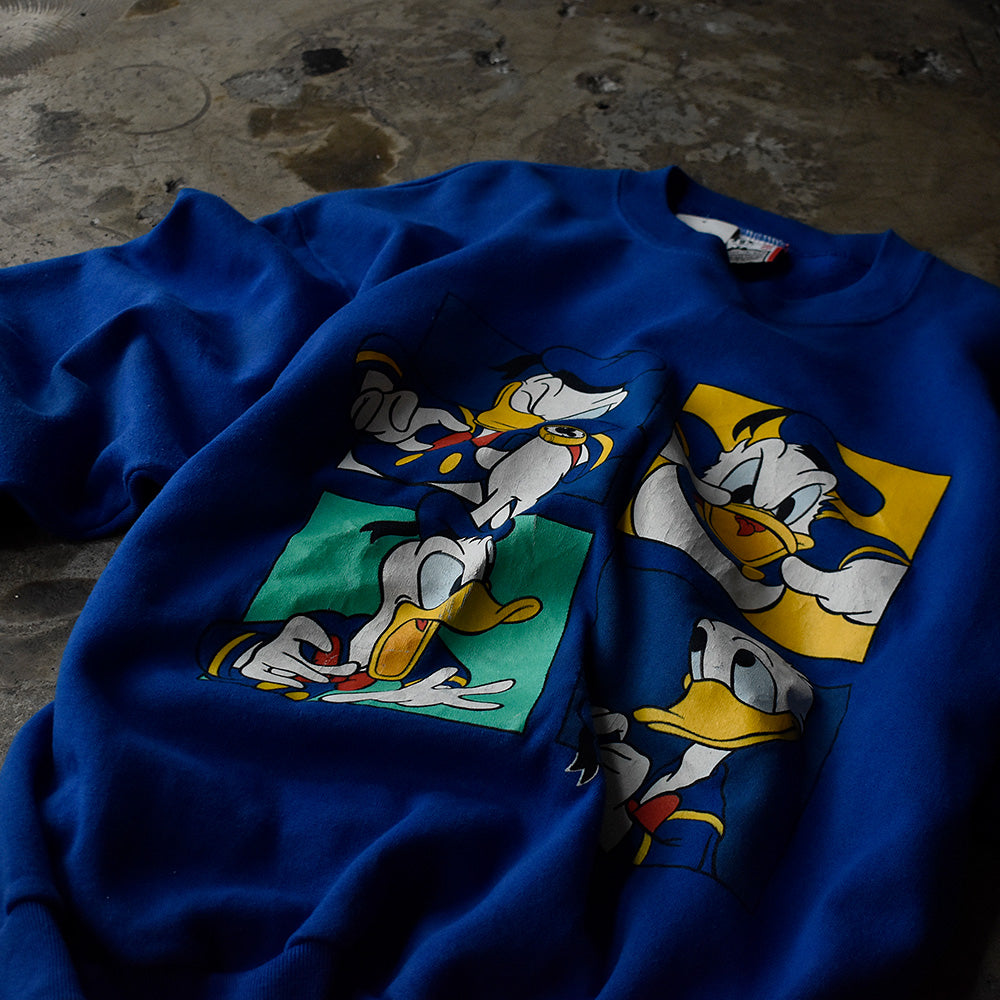 90's Disney “Donald Duck” スウェット USA製 230921H
