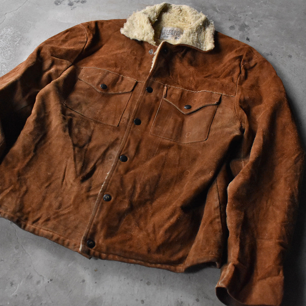 70’s DEERSKIN TRADING POST ボアライナー スエードトラッカージャケット 240122H