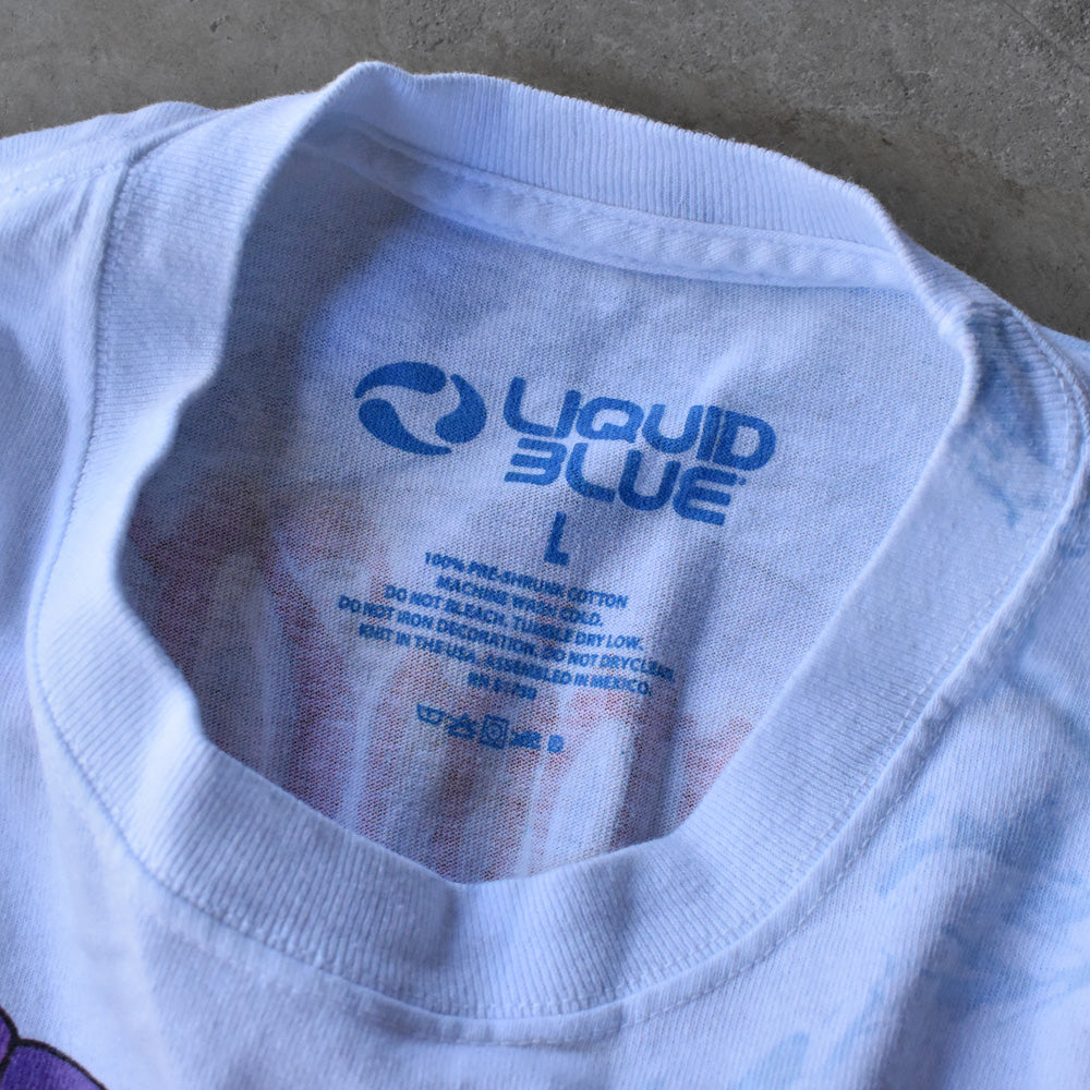 Y2K LIQUID BLUE Grateful Dead デッドベア! タイダイTシャツ 240819