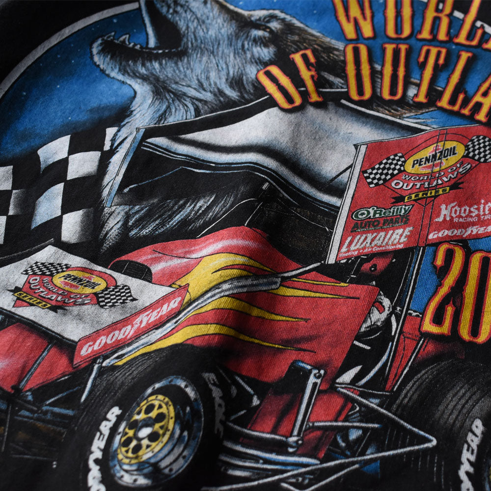 Y2K “WORLD OF OUTLAWS” レーシングTシャツ 250609