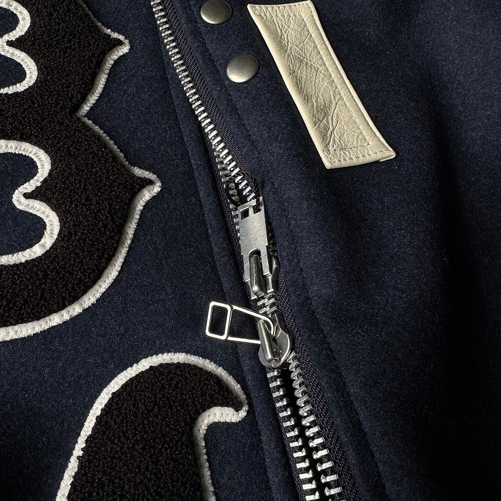 blackmeans レザー×ウール アワードジャケット 945-79TJ404-1 241115H