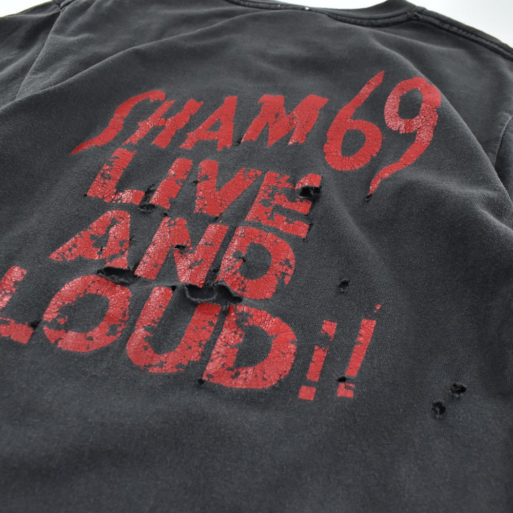 Y2K SHAM 69 "LIVE AND LOUD!!" パンク ロックTシャツ 260623H