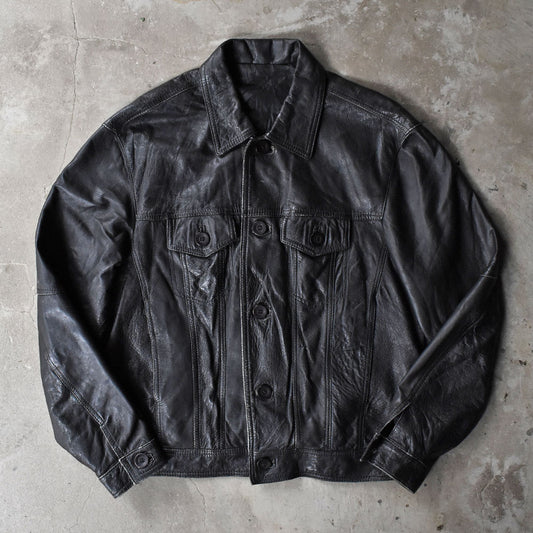 80’s EURO トラッカータイプ レザージャケット 251028H
