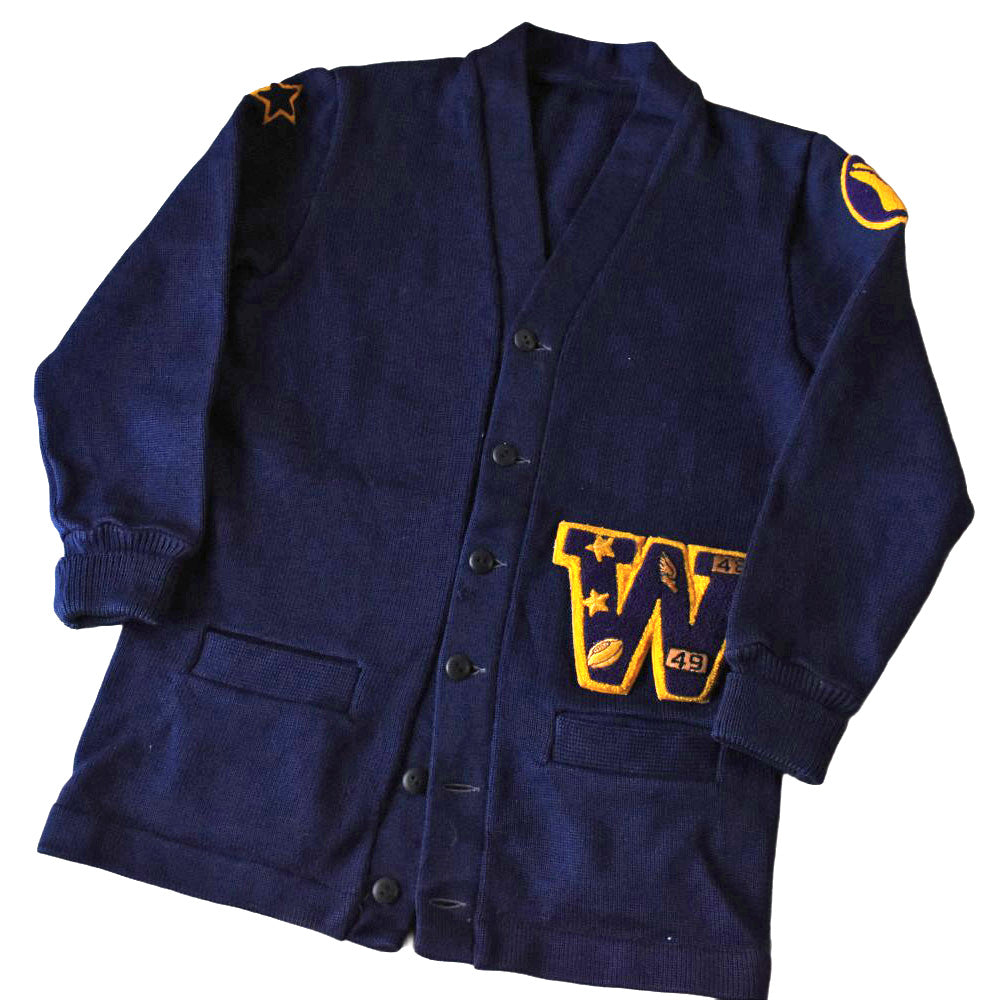 40's Williams College レタード ニットカーディガン 260113H