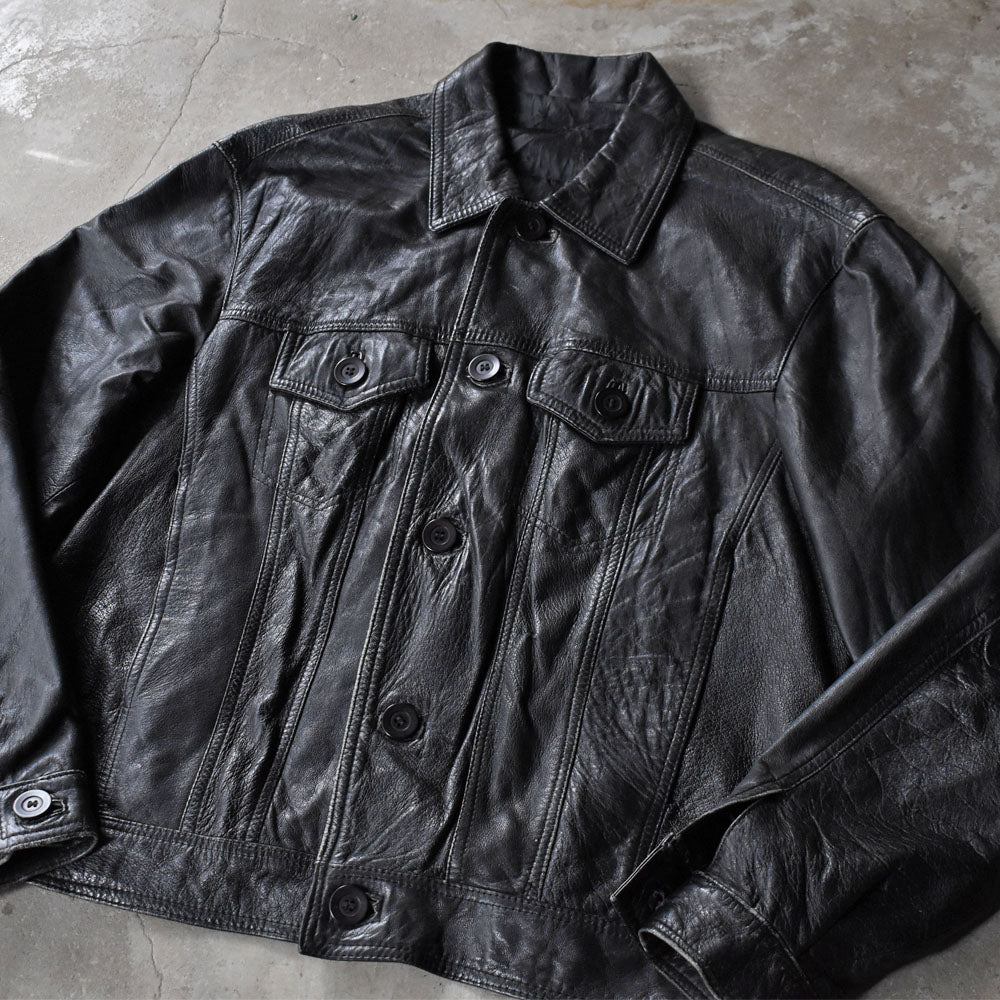 80’s EURO トラッカータイプ レザージャケット 251028H
