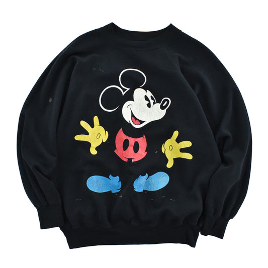 90’s Disney “blue shoes” ミッキースウェット 黒 260807H