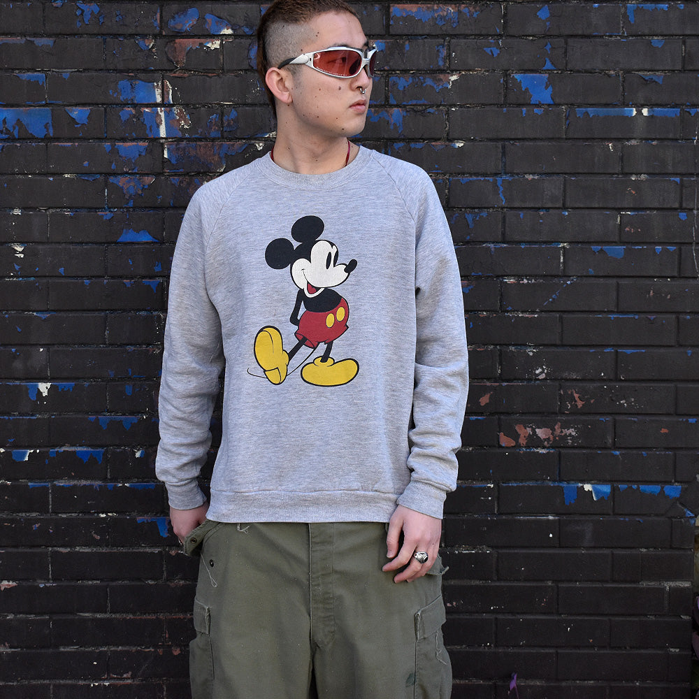 80’s Disney Mickey キャラクター スウェット USA製 250117