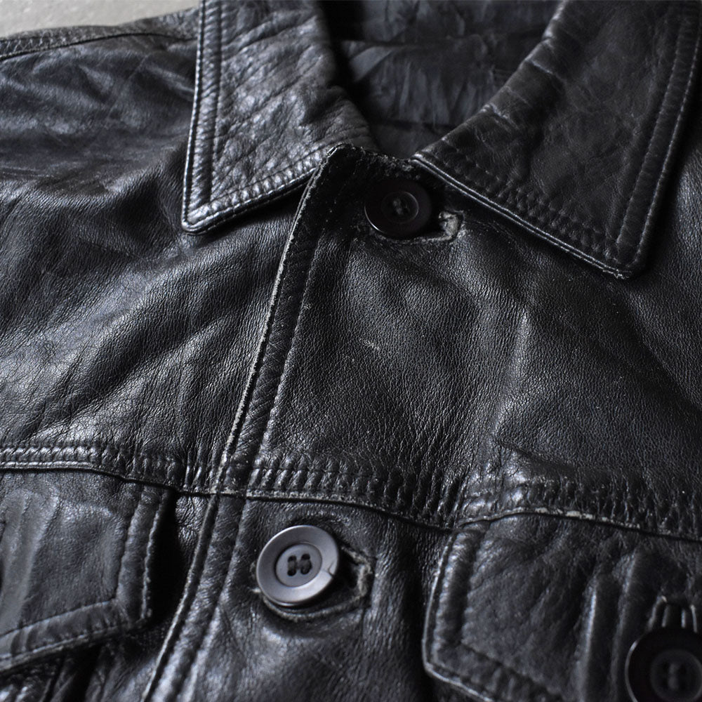 80’s EURO トラッカータイプ レザージャケット 251028H