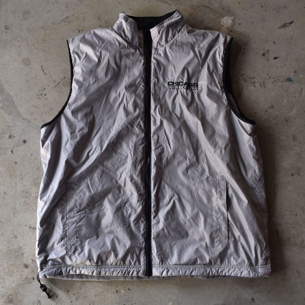 90's GENUINE MERCHANDISE "MLB CHICAGO WHITE SOX"リバーシブルベスト付き! 3WAY ナイロンジャケット 231127
