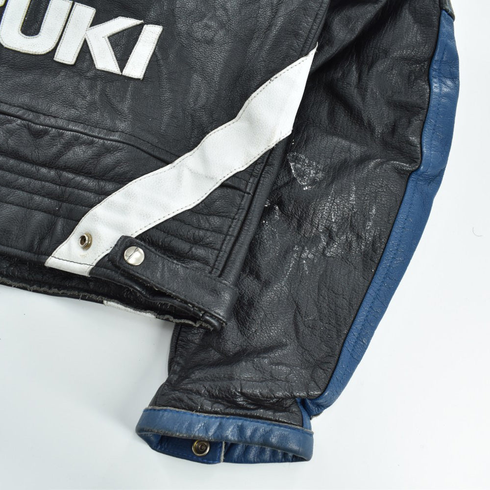 90's BRIXTON × SUZUKI レーシングレザージャケット 260227H