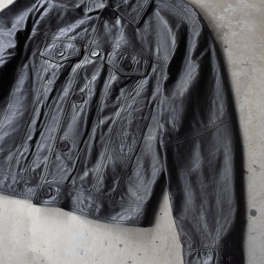 80’s EURO トラッカータイプ レザージャケット 251028H