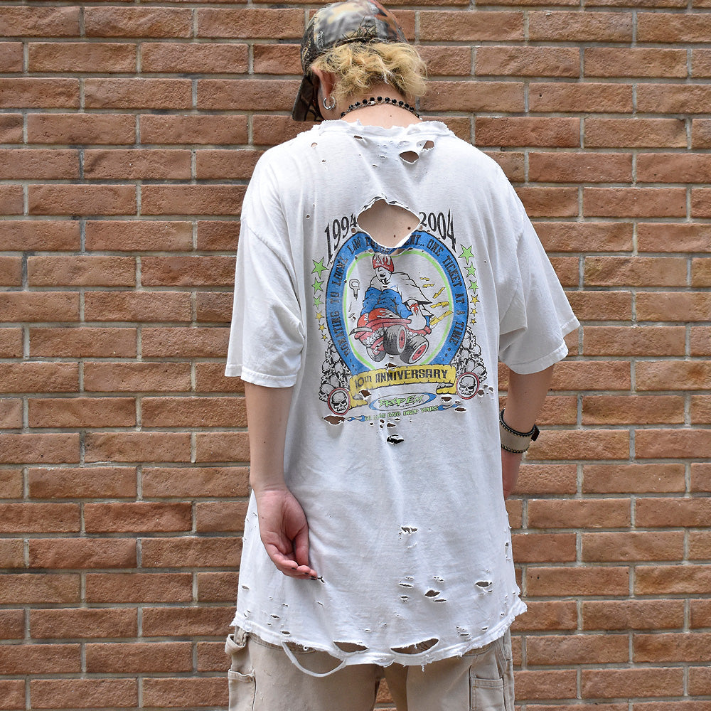 Y2K ボロ! “DROP EM” Tシャツ 240819H
