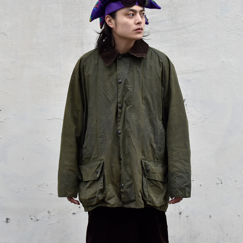 Y2K Barbour “BEAUFORT” QUILTED W/COATライナーセット! オイルドジャケット 英国製 240203H
