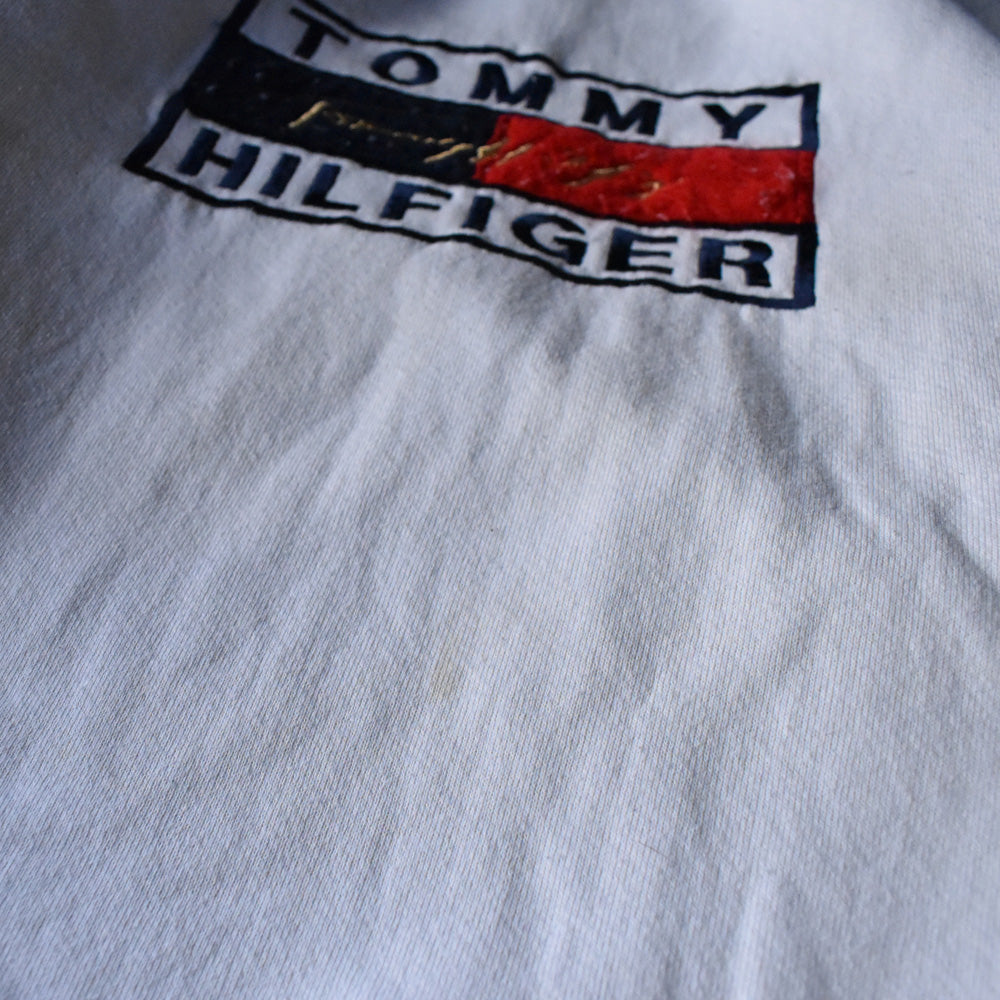 90’s ブートレグ TOMMY HILFIGER 刺繍ロゴ スウェット USA製 240401